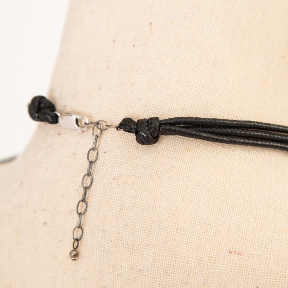 AIL aluma large turquoise look necklace sterling silver approx 17.5” & 1.5” ext - Picture 6 of 11